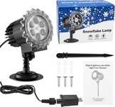 LED прожектор на снежинки Snowflake Lamp коледна светлина декорация