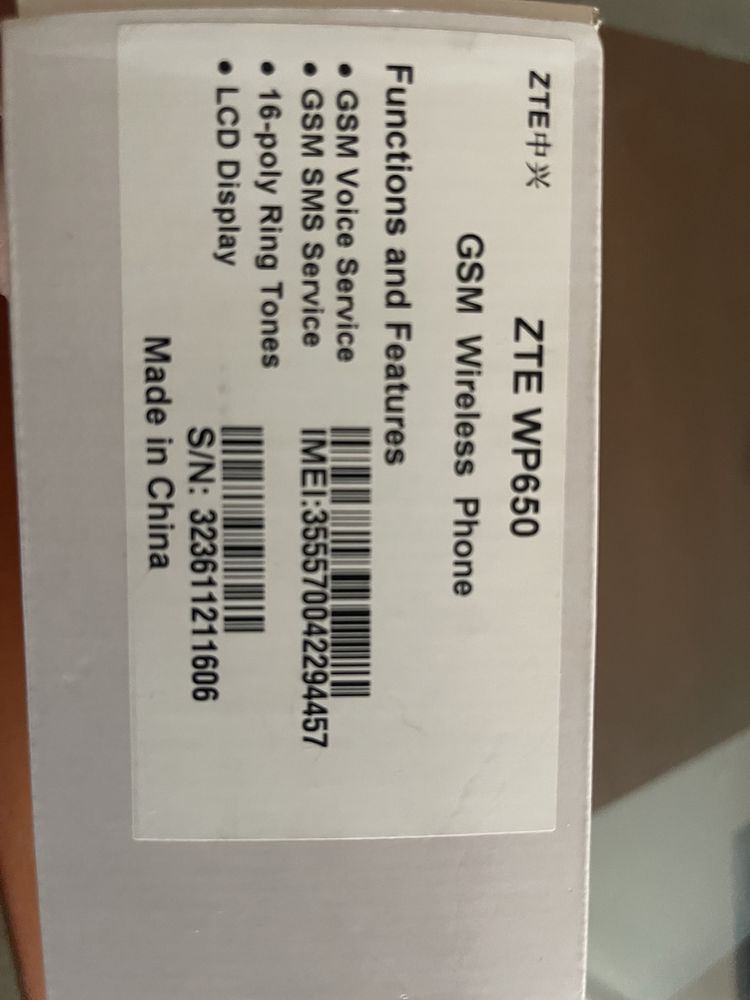 Чисто нов ZTE WP650 безжичен стационарен телефон ретро panasonic