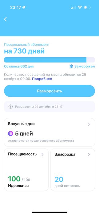 Продам абонемент 1fit