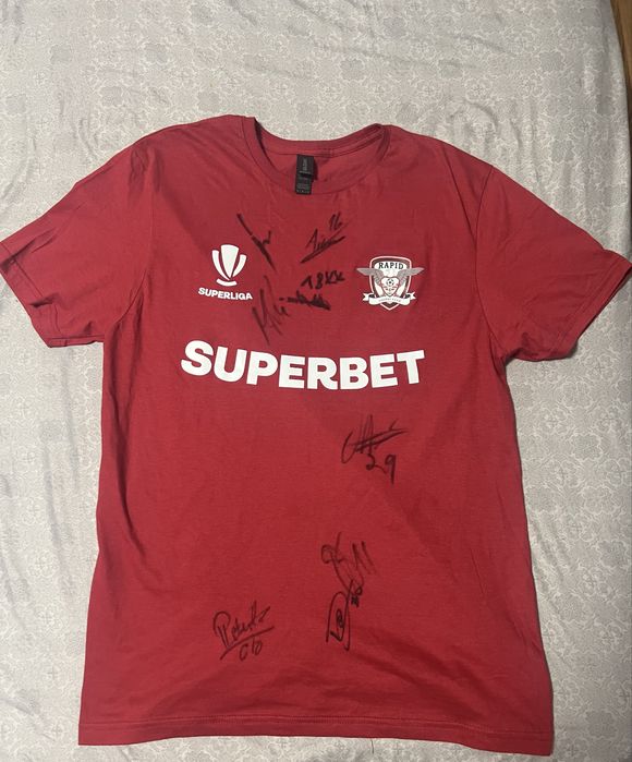 Tricou Rapid cu semnaturi