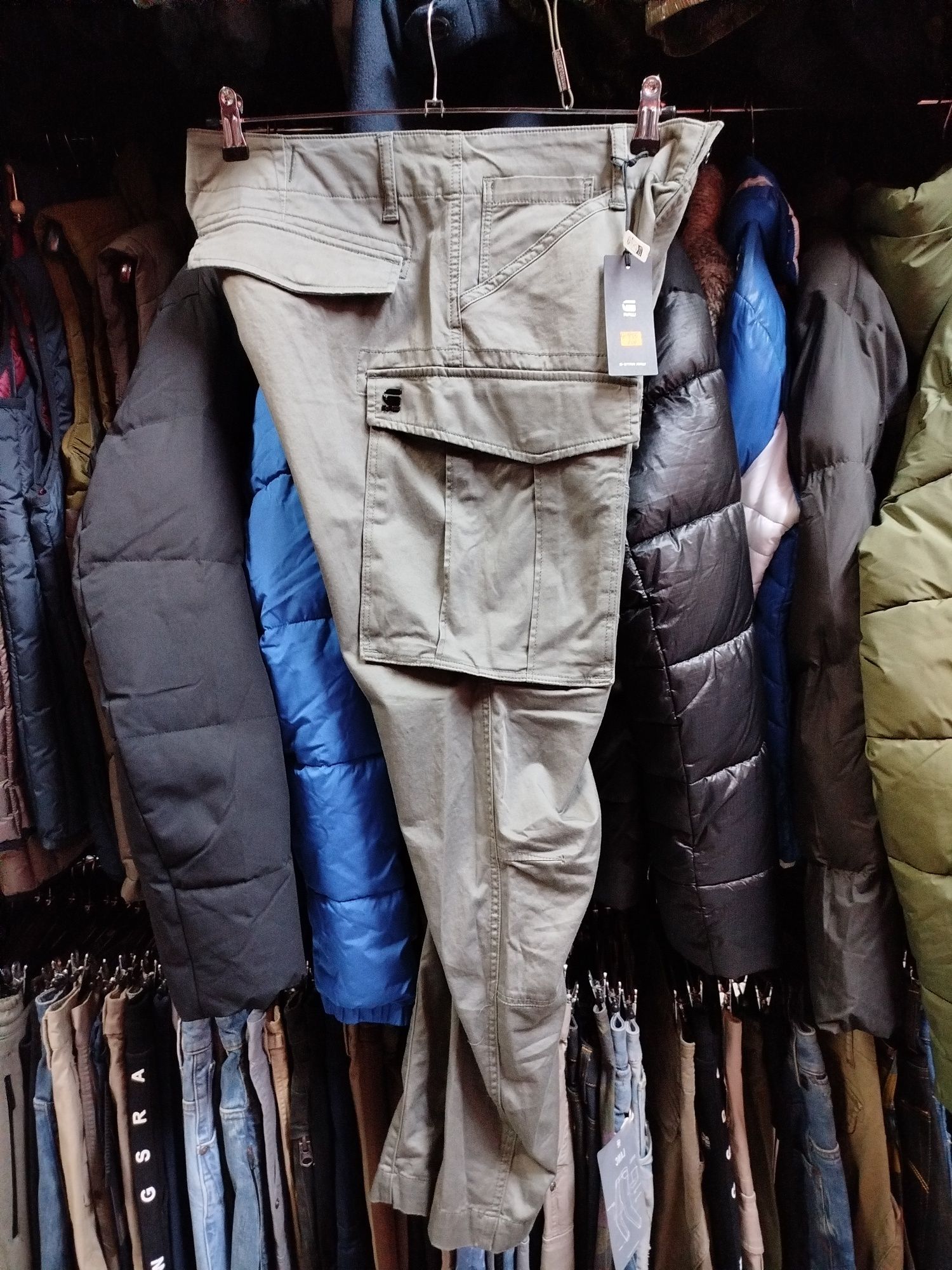 Оригинален карго панталон G-Star Raw Cargo 3D Tapered нов мъжки