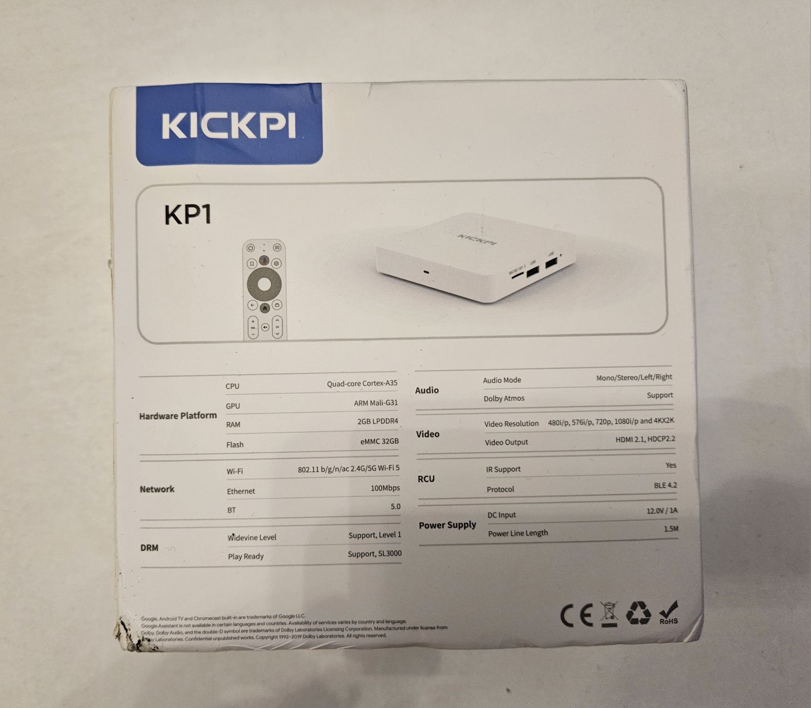 Android TV 12 box KICKPI KP1