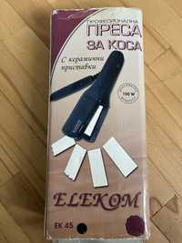 Елеком Преса за коса ЕК 45 с керамични приставки
