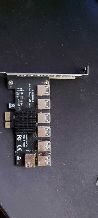 1 to 7 PCI-E Riser Extender