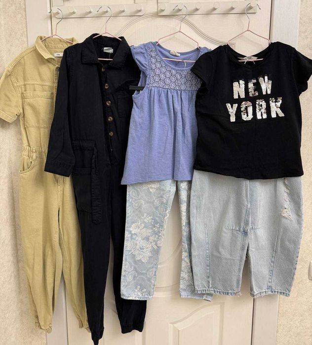 Лоты фирменной детской одежды ZARA, NEXT, H&M, размер 4/12 лет