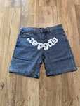 Sp5der White Logo Jorts