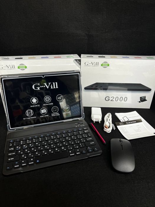 Планшет G-Vill 2000 5G с клавиатупой и мышкой, как ноутбук