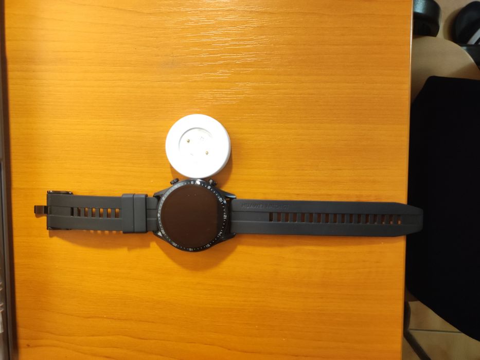 HUAWEI WATCH GT2 Android, silicon, negru+ încărcător rotund