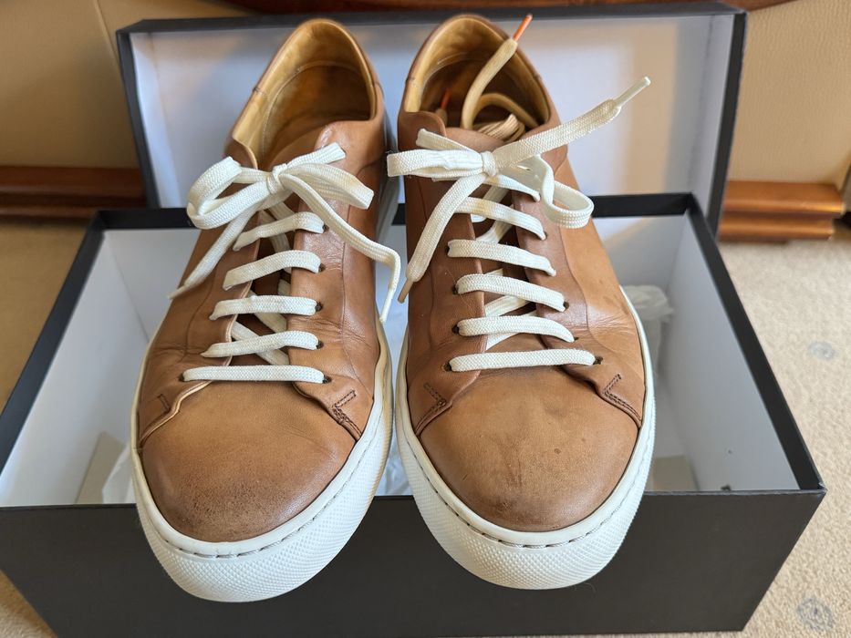 Adidasi Il Passo cognac 40, doua culori de sireturi