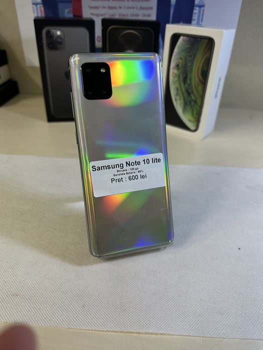 Samsung note 10 lite / 128 gb / garantie / cadou folie de sticla