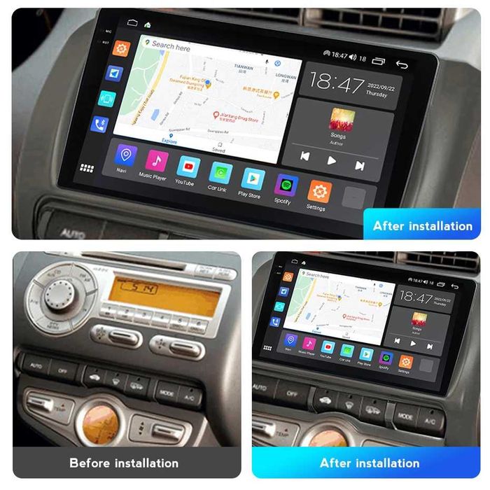 Navigatie Honda Fit Jazz City LHD 2002 - 2007 2GB 4GB 8GB Garantie