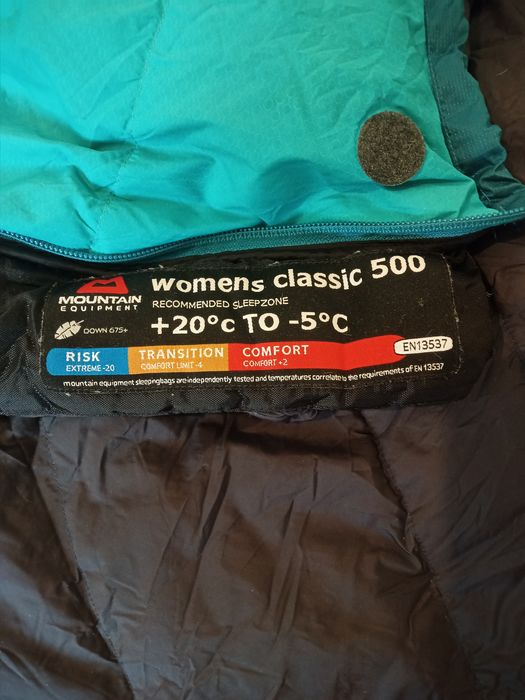 Sac de dormit puf Mountain Equipment Classic 500 Women, ca nou