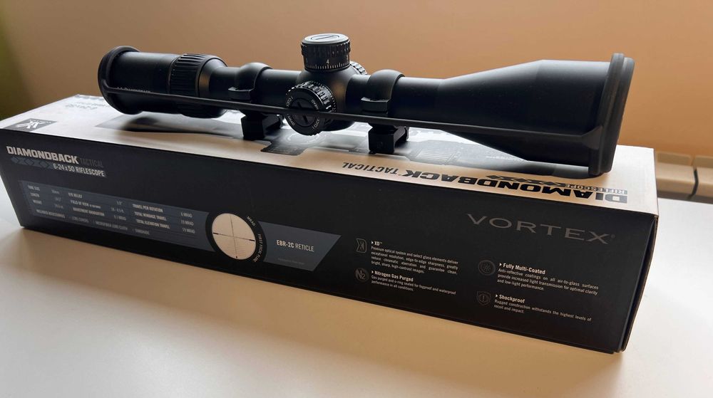 Оптика Vortex Diamondback 6-24x50 + Монтаж Vortex Hunter 30mm