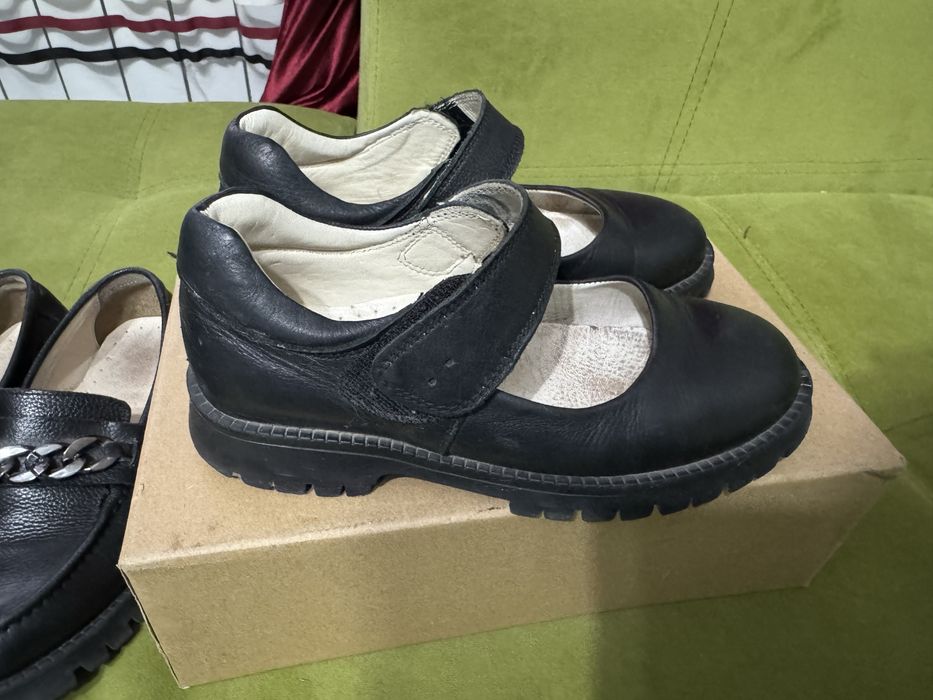 Обувь натуральная кожа туфли лоферы на девочку мальчика 32 33 размер т