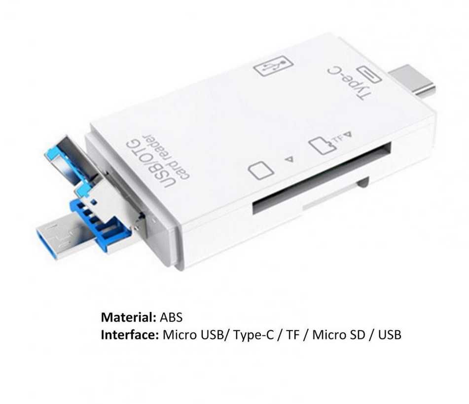 Card reader (SD, Micro SD) si adaptor USB la USB, micro USB si Type c