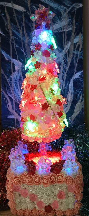 Интерьерная новогодняя елка hamdmade