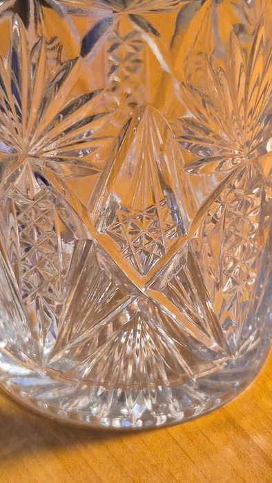 Редкий антикварный хрустальный стакан "Звезда",10см.