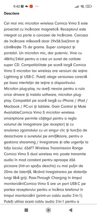 Vand Mini Wireless Microphone