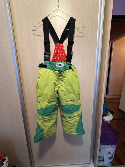 Costum de ski copii, model Capsunica, marime 110 si 116