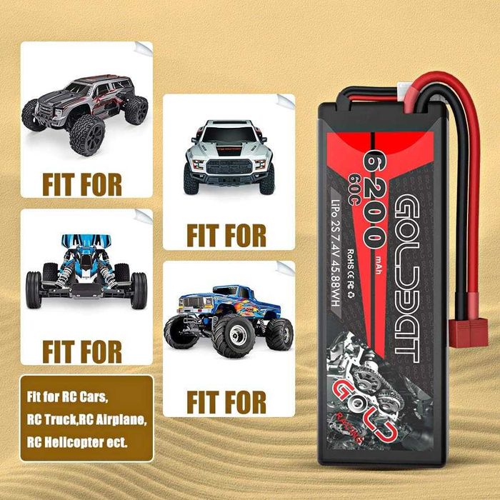 Baterii GOLDBAT Lipo plus de 5200 si 6200mah,pt radioamatorism,sigilat