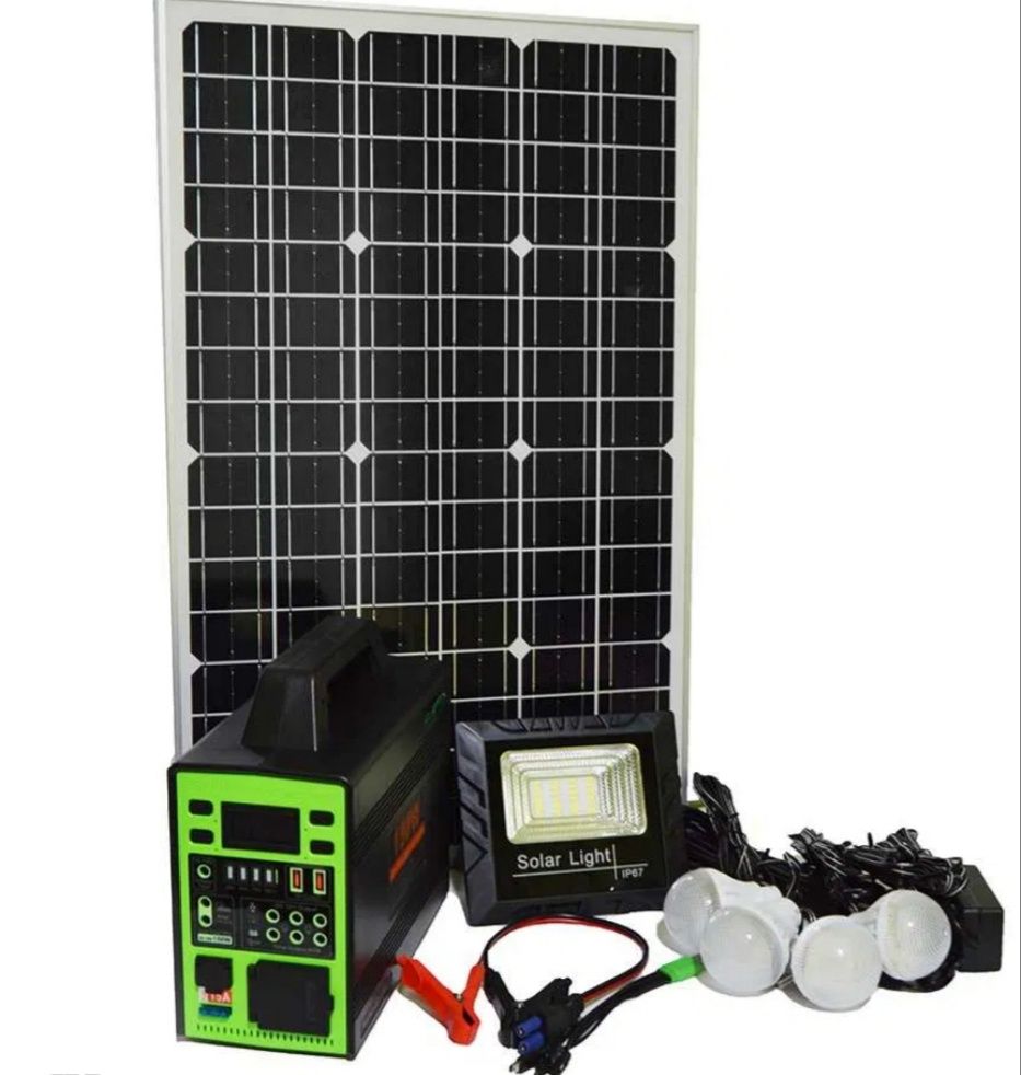 Kit Sistem solar iluminare led Gdlife GD-150 cu panou solar 4 becuri