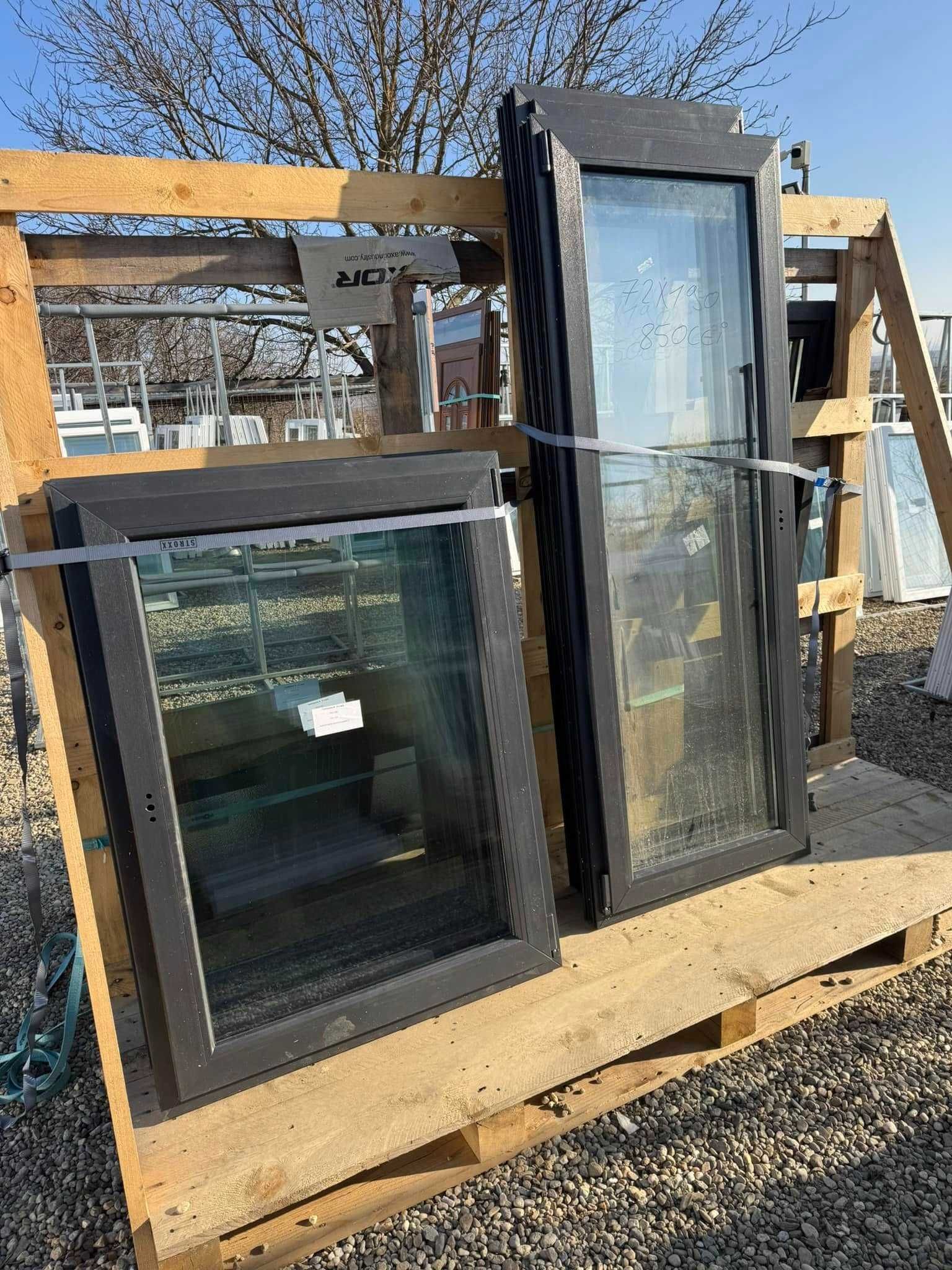 Usi geamuri termopan noi culoare gri antracit de la 400 lei