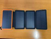 25000mAh външна батерия с 4 соларни панела, за таблети, смартфони