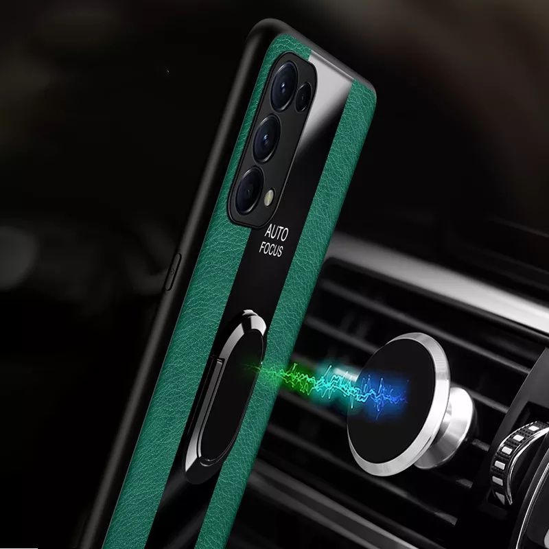 Samsung Galaxy S22 / PORSCHE Кожен кейс гръб с пръстен