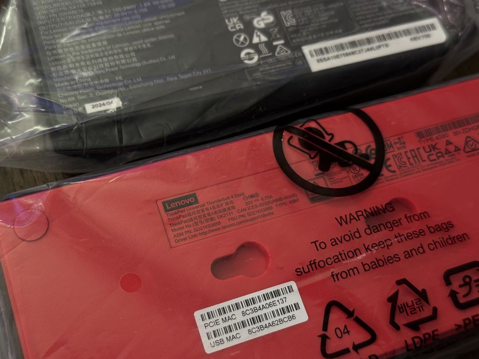 Thunderbolt 4 Lenovo Thinkpad USB - докинг станция