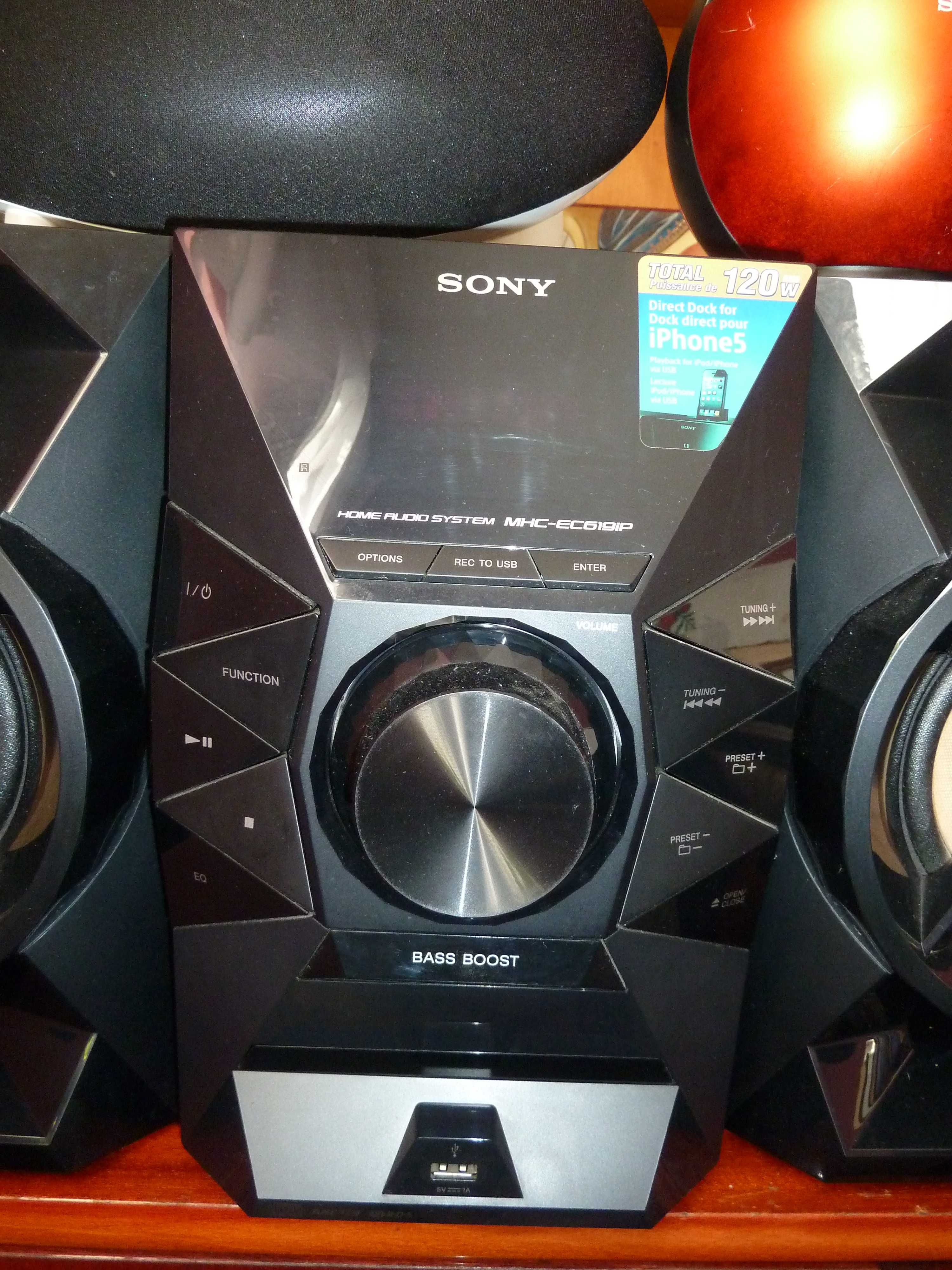 Minisistem audio Sony EC619IP, CD Player, Docking, tuner FM, USB