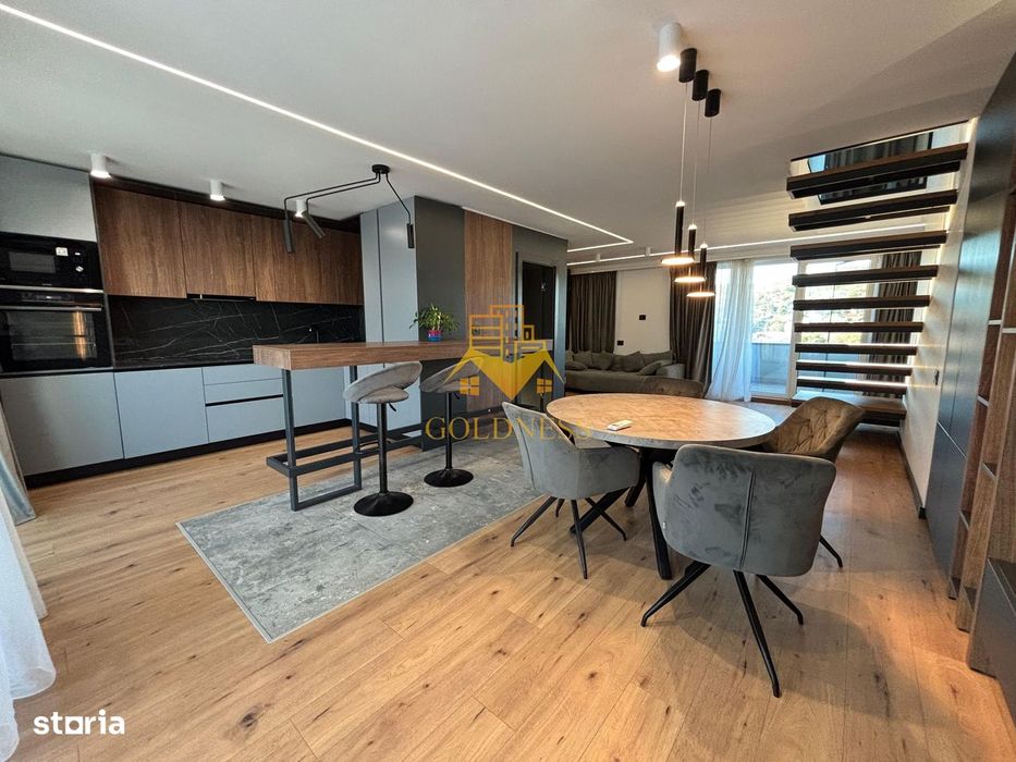 Penthouse mobilat lux, parcare, AC, bloc nou, Semicentral, zona Horea