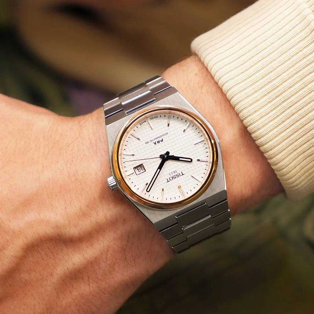Tissot PRX 40mm White Gold/Steel Powermatic 80