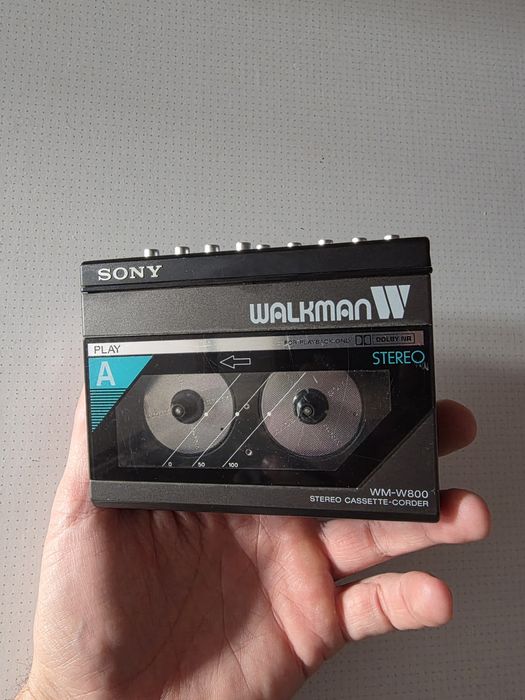 Walkman Sony WM-W800 Foarte Rar Casetofon Portabil