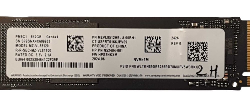 SSD Nvme 512GB PCIe, Garantie 12 luni