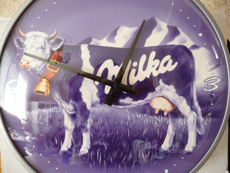 Милка стенен часовник рядък Milka рекламен 2008 г