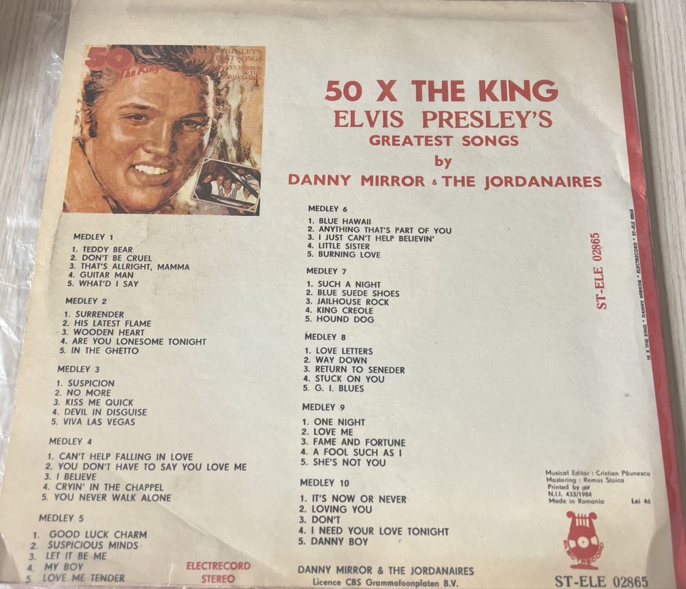 Vinyl 50 x The King Elvis Presley