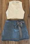 Летен сет -  ZARA crop top и дънкова пола
