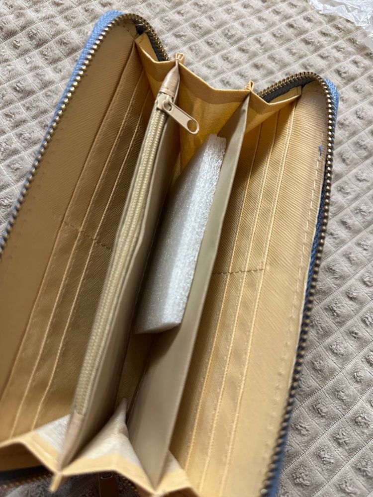 Кошелек джинсовый на молнии