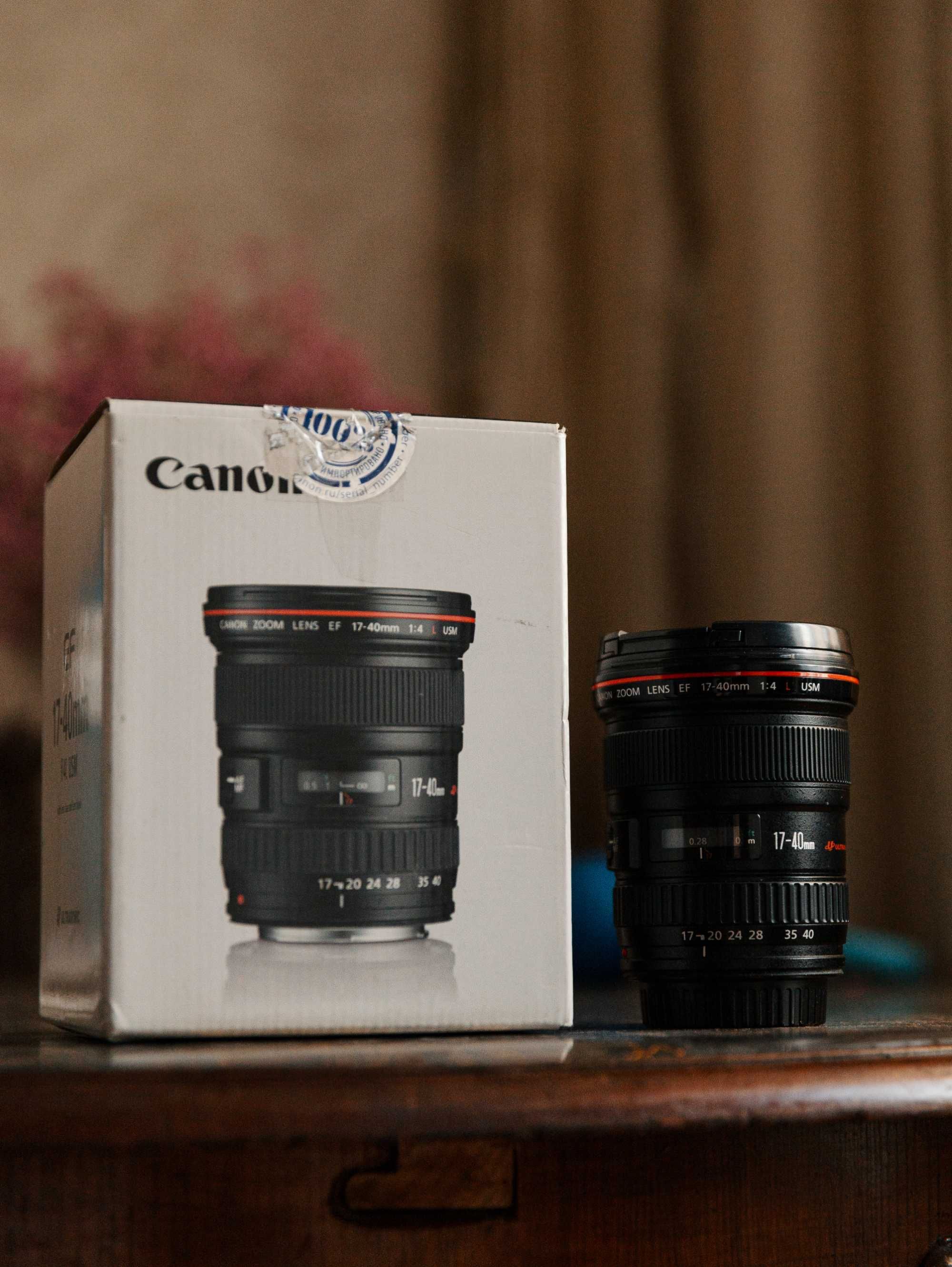 Объектив Canon 17-40 F4 + фильтры