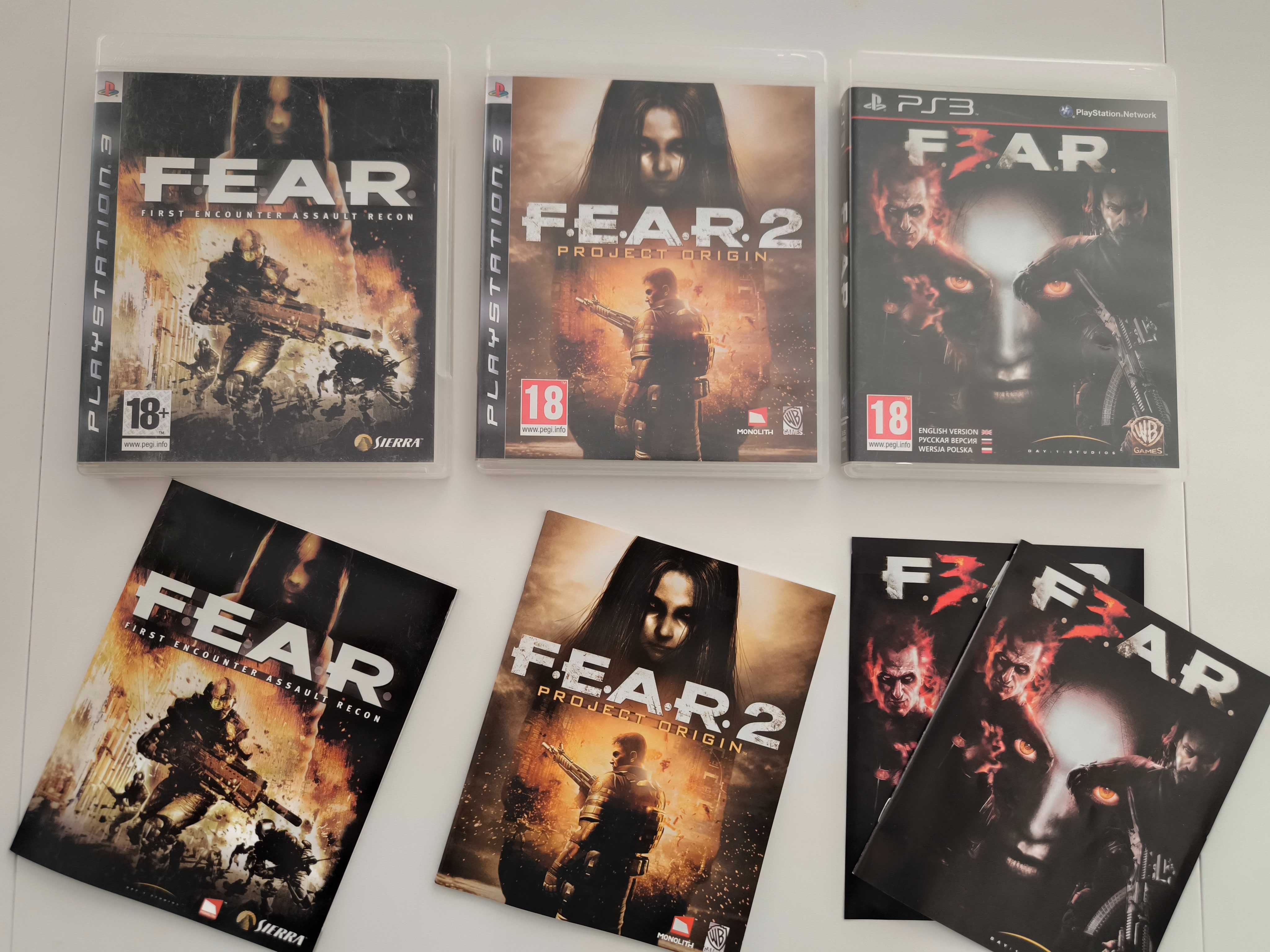 FEAR F.E.A.R 1/2/3 игра за PS3 Playstation 3