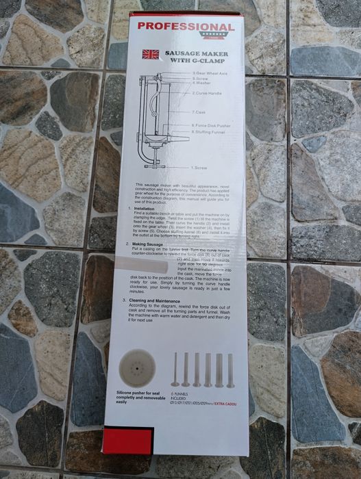 Mașina de făcut carnati(Carnatar) de 3,4 și 5kg inox