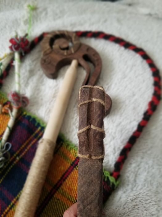 Коледарска ръчно изработена гега геги за коледари,кукери и за носия