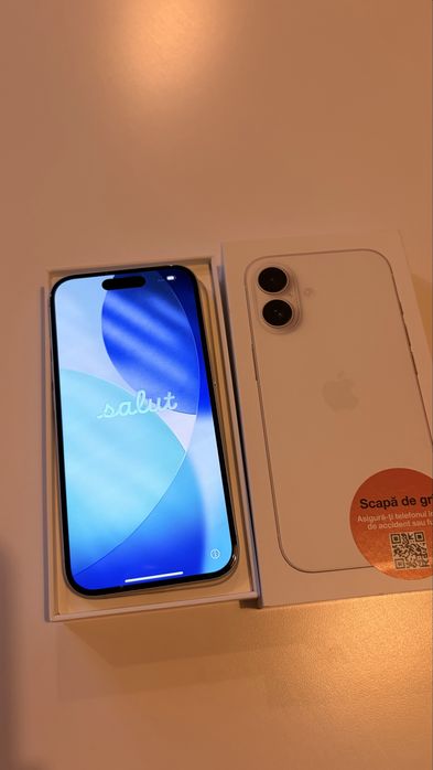 iPhone 16 256 GB, impecabil, garantie aprilie 2026