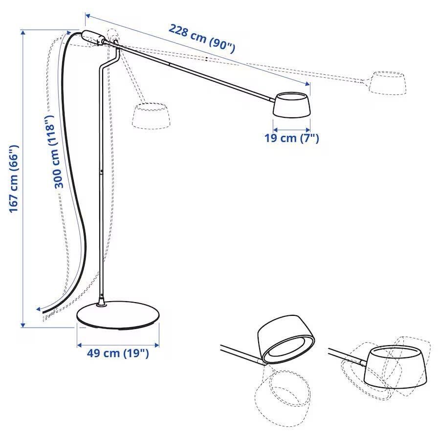 lampadar VÅGHÖJD (ikea), nou, in cutie
