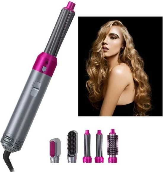 5 в 1 Мултифункционален сешоар, преса и маша за коса Hot Air Styler