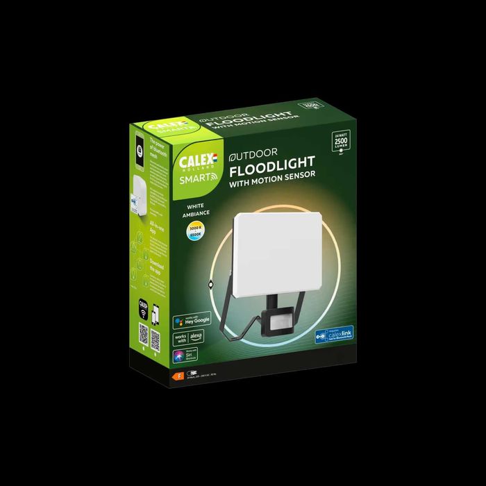Reflector LED Calex Smart Floodlight 24W, Negru, 3000 - 6500K, 2500 lm