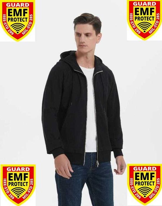 Екраниран Суичър от Сребърни Нишки Защита от Електромагнитно Излъчване