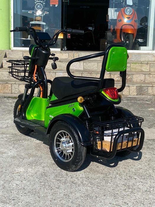 Електрическа триколка Pudding 1800W-48V-20Ah-Зелена