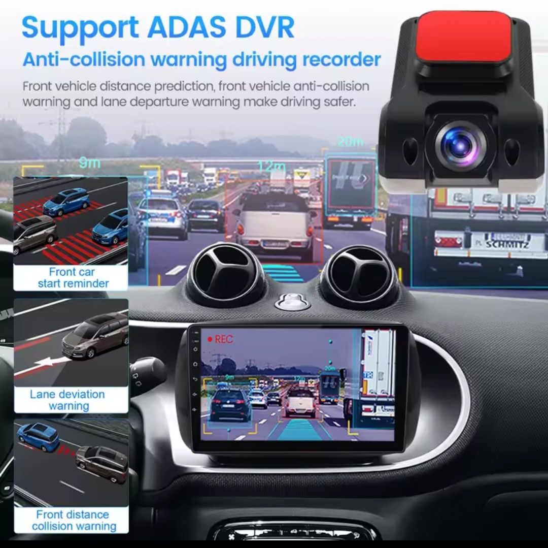 Camera Auto DVR pentru navigatie 170° Android / USB / Inregistrare tra