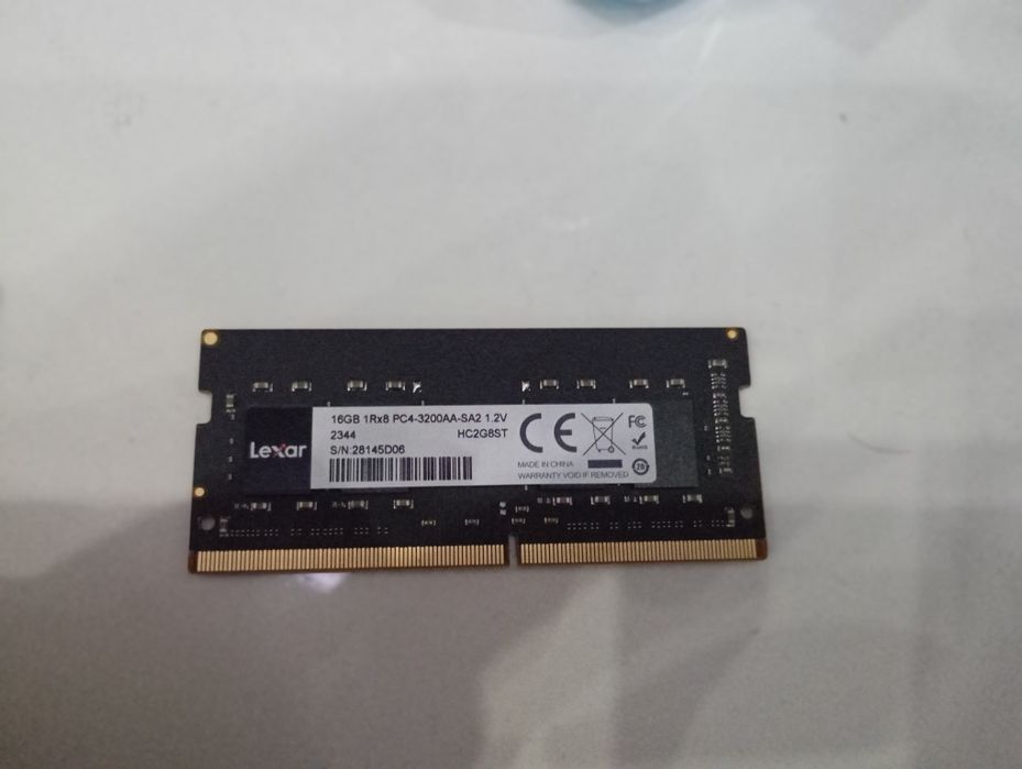 Ddr4L 3200mhz lexar 32gb 16gb x2